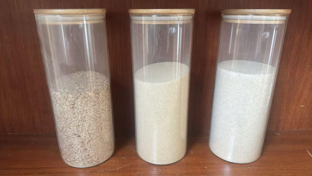 Organic bran supplements in storage